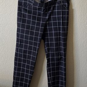 Zac & Rachel Women's Black Grid Pattern Pants